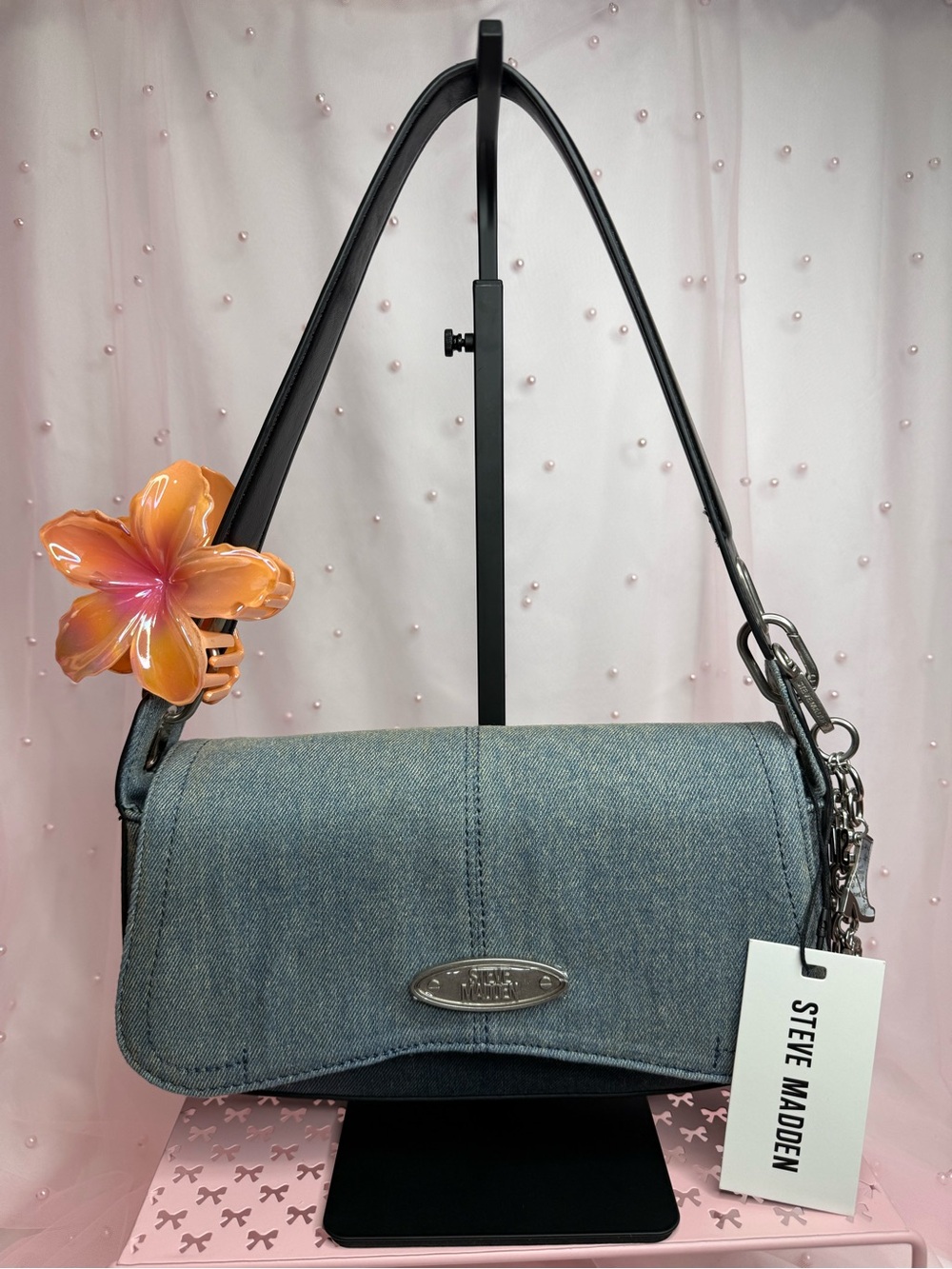Steve Madden Denim Shoulder Bag